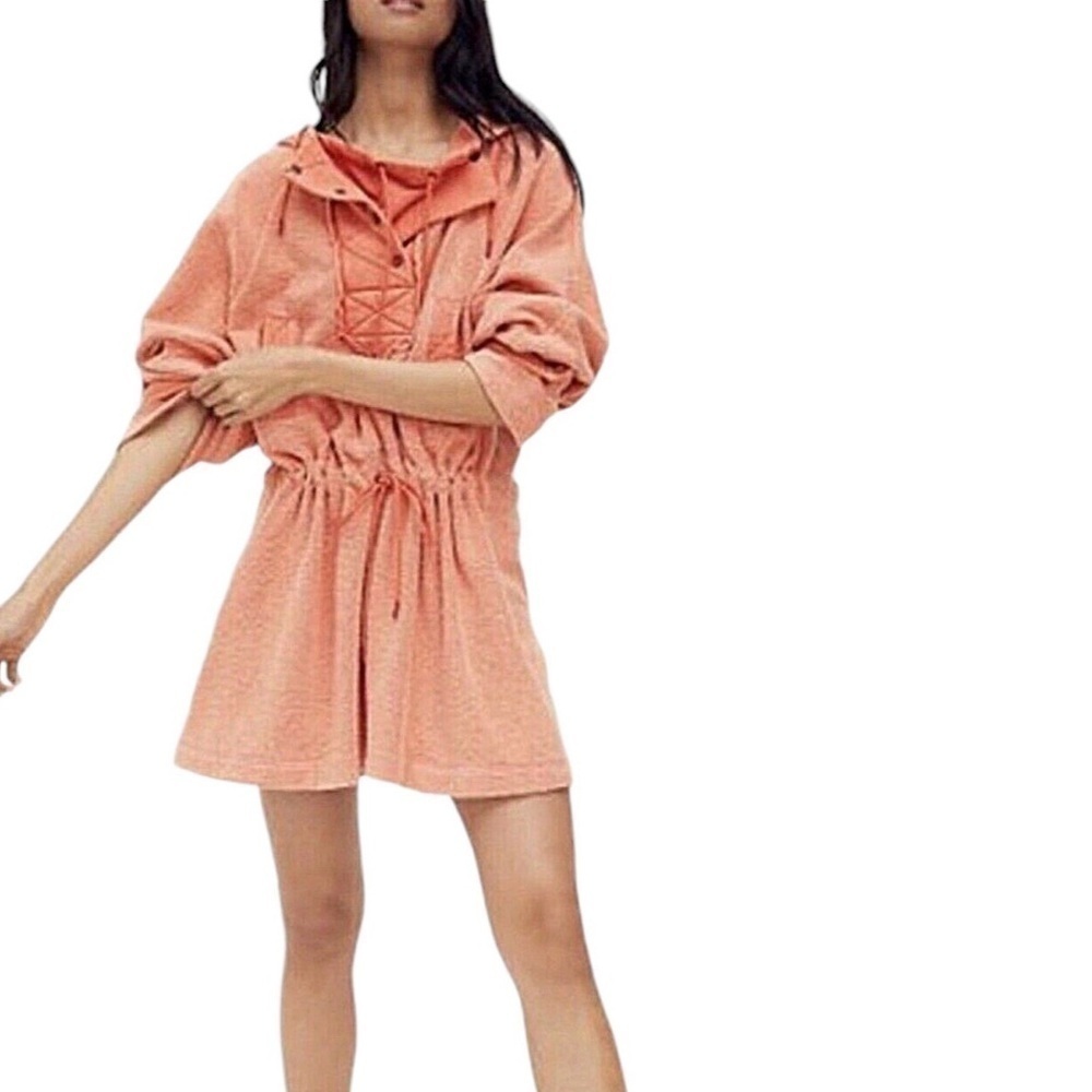 FREE PEOPLE We The Free Sadie Surplus Knit Pullover Sweatshirt Dress